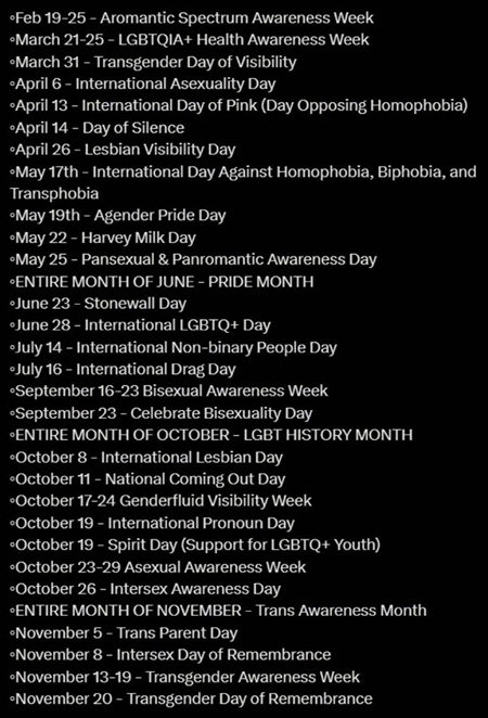 LGBT Calendar